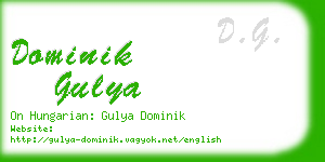 dominik gulya business card